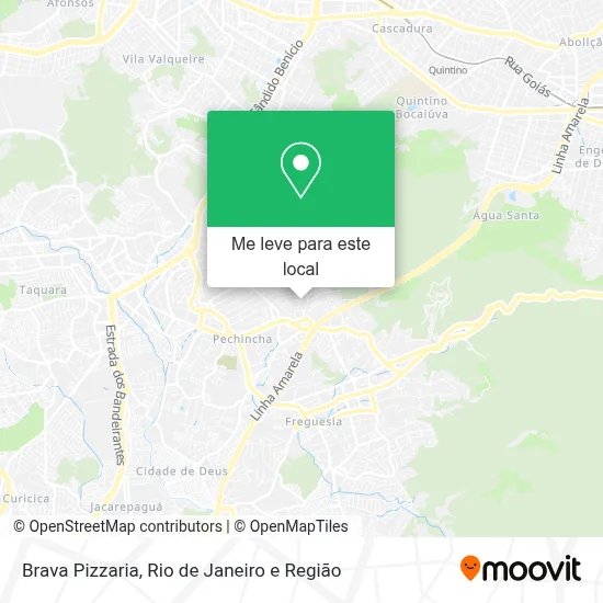 Brava Pizzaria mapa