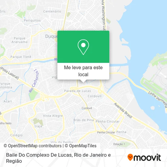 Baile Do Complexo De Lucas mapa