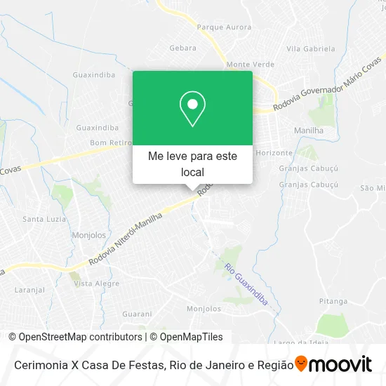 Cerimonia X Casa De Festas mapa