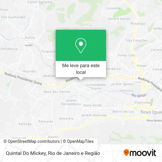 Quintal Do Mickey mapa