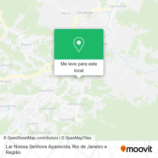 Lar Nossa Senhora Aparecida mapa
