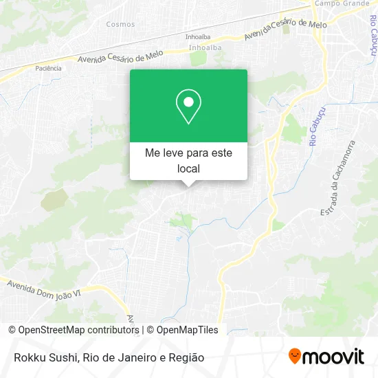 Rokku Sushi mapa