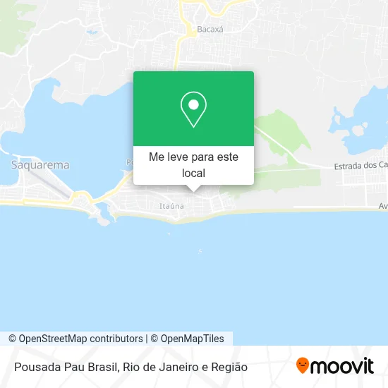 Pousada Pau Brasil mapa