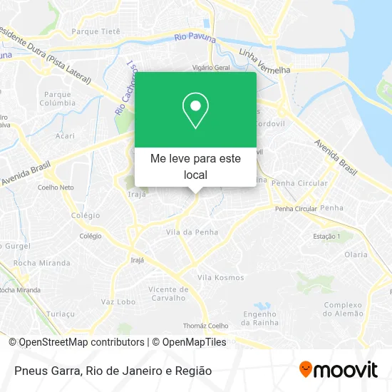 Pneus Garra mapa