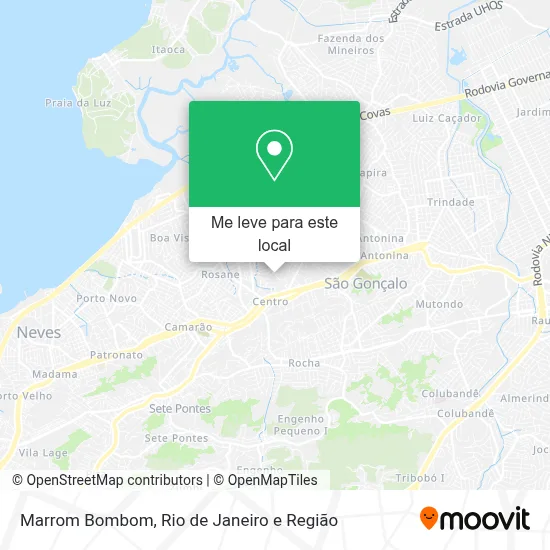 Marrom Bombom mapa