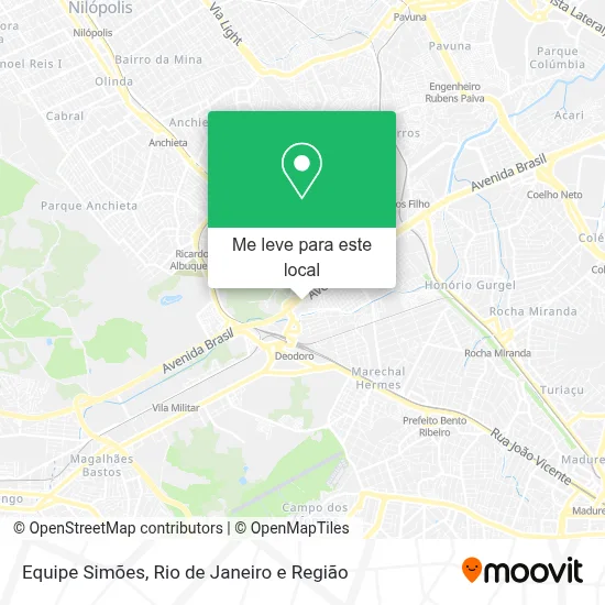 Equipe Simões mapa