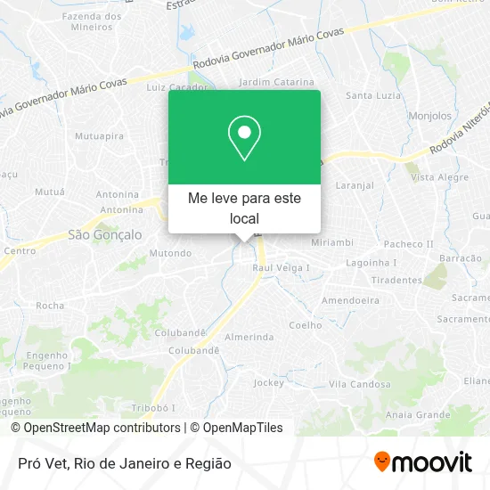 Pró Vet mapa