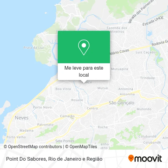 Point Do Sabores mapa