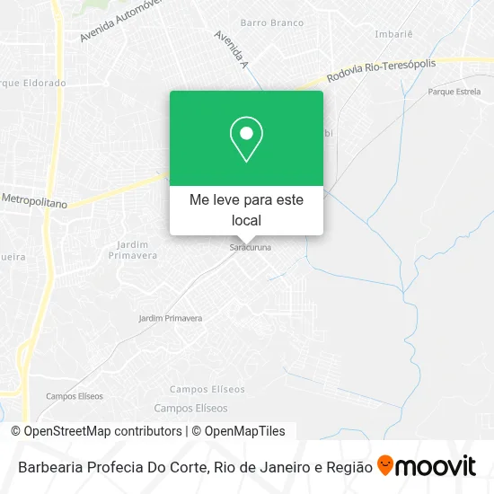 Barbearia Profecia Do Corte mapa