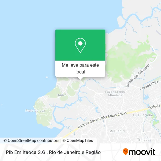 Pib Em Itaoca S.G. mapa