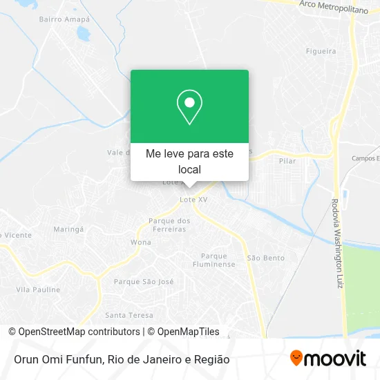 Orun Omi Funfun mapa