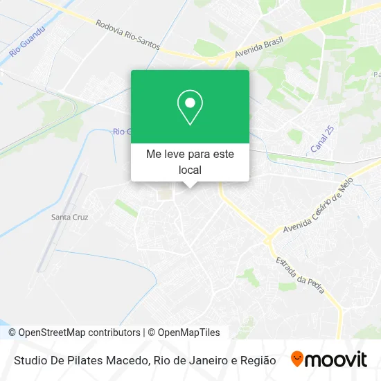 Studio De Pilates Macedo mapa
