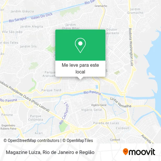 Magazine Luiza mapa