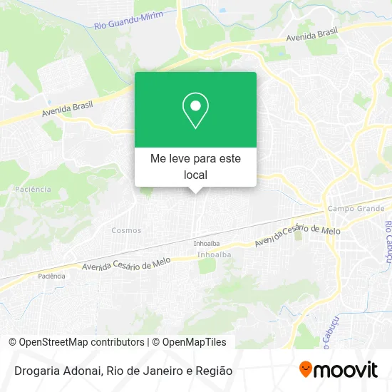 Drogaria Adonai mapa