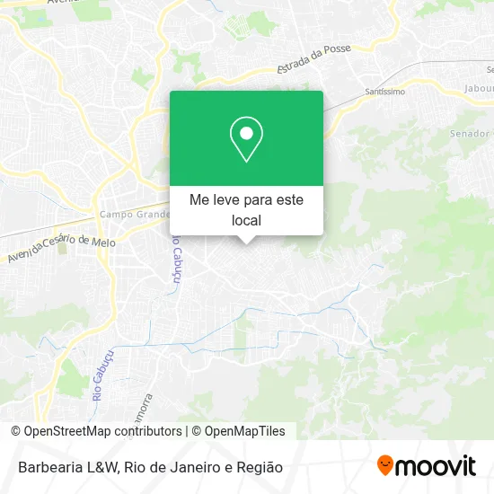 Barbearia L&W mapa