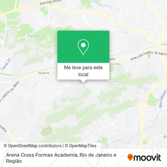 Arena Cross Formas Academia mapa