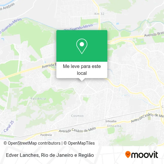 Edver Lanches mapa