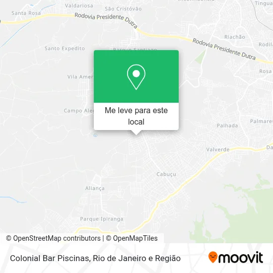 Colonial Bar Piscinas mapa