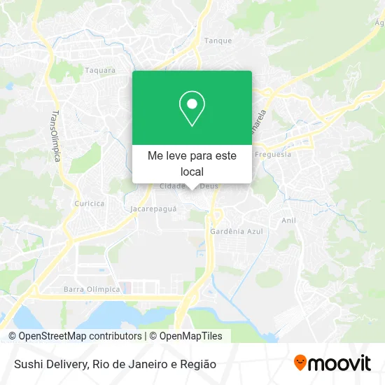 Sushi Delivery mapa