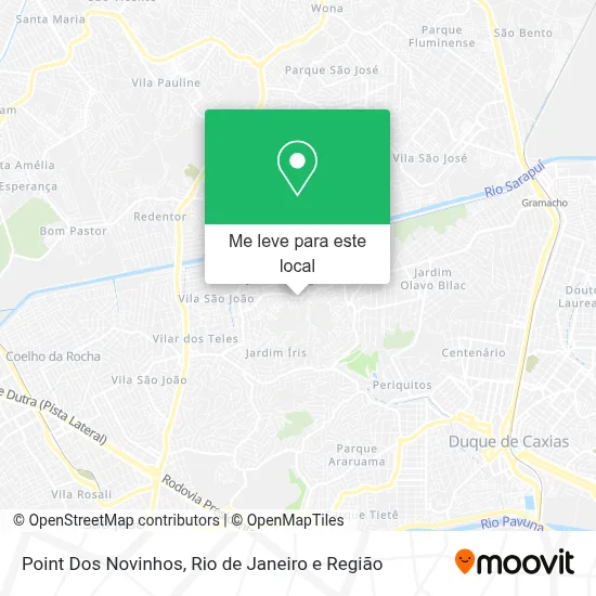 Point Dos Novinhos mapa