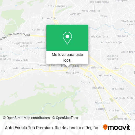 Auto Escola Top Premium mapa