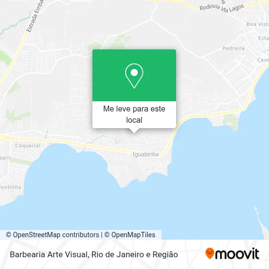 Barbearia Arte Visual mapa