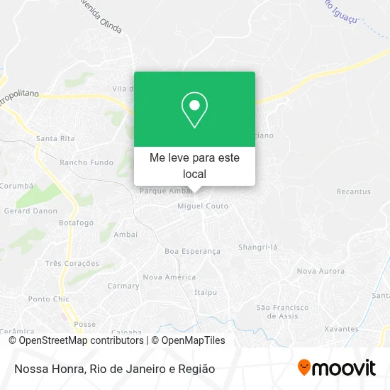 Nossa Honra mapa