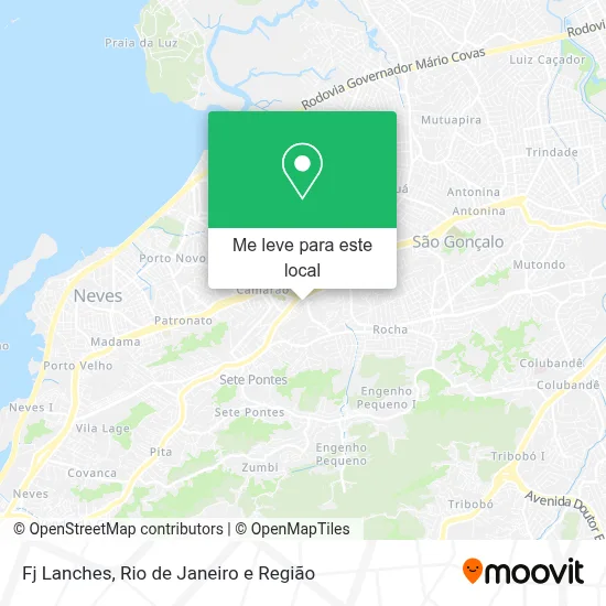 Fj Lanches mapa