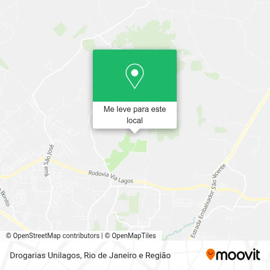 Drogarias Unilagos mapa