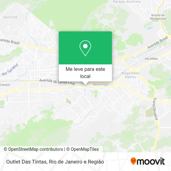 Outlet Das Tintas mapa