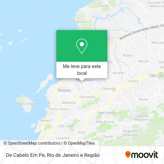 De Cabelo Em Pe mapa