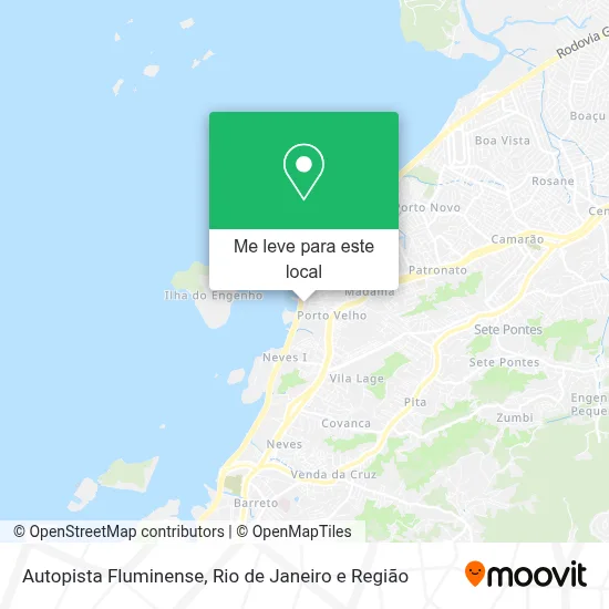 Autopista Fluminense mapa