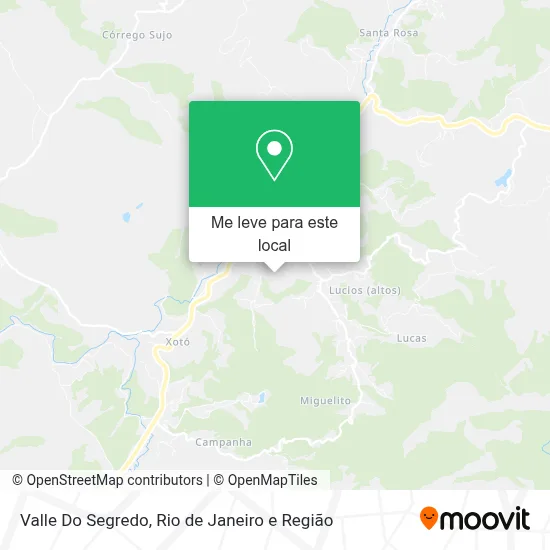 Valle Do Segredo mapa