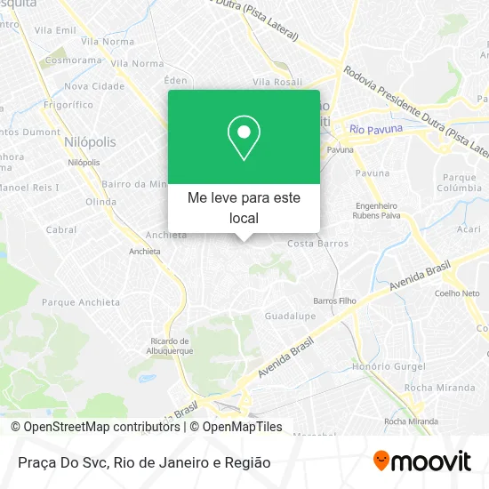 Praça Do Svc mapa