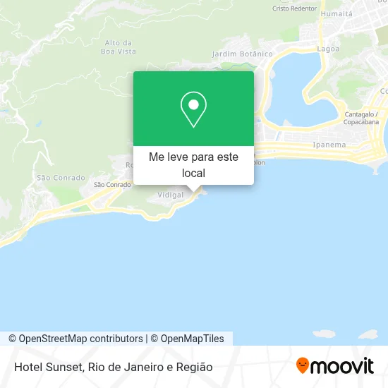 Hotel Sunset mapa