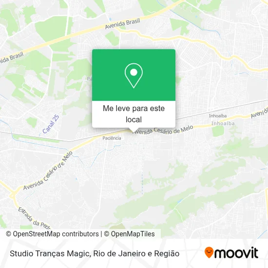 Studio Tranças Magic mapa