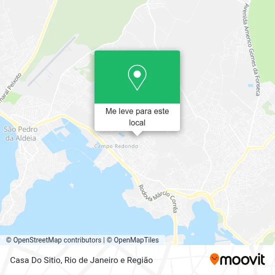 Casa Do Sitio mapa