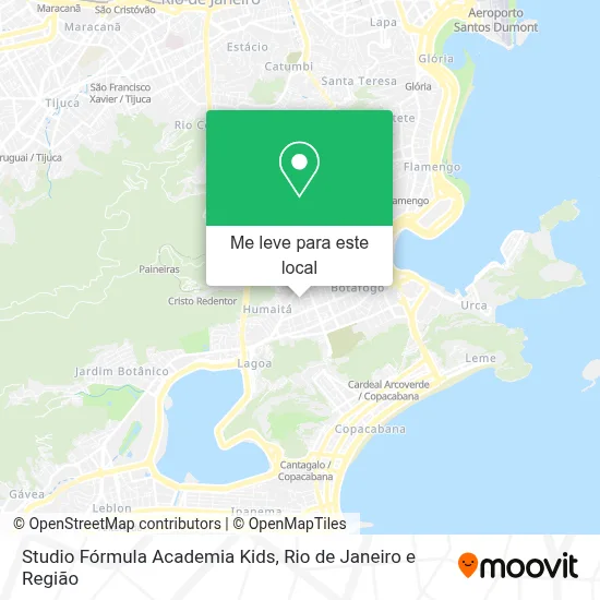 Studio Fórmula Academia Kids mapa