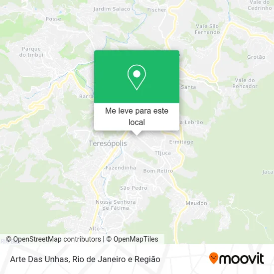 Arte Das Unhas mapa