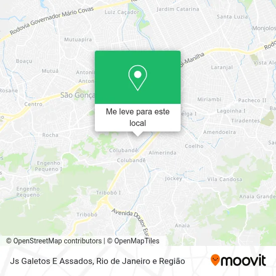 Js Galetos E Assados mapa