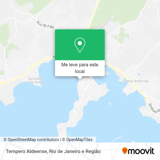 Tempero Aldeense mapa