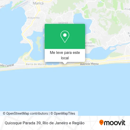 Quiosque Parada 39 mapa