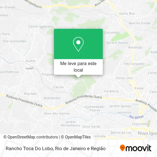 Rancho Toca Do Lobo mapa