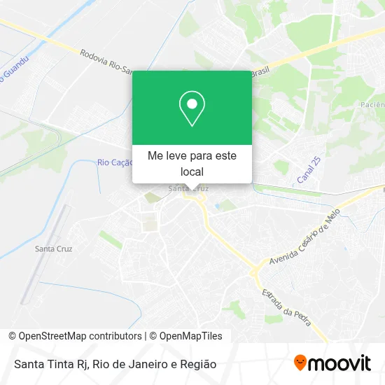 Santa Tinta Rj mapa