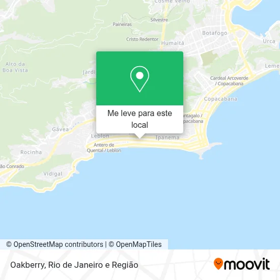 Oakberry mapa