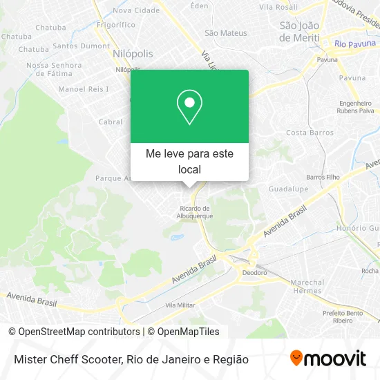 Mister Cheff Scooter mapa