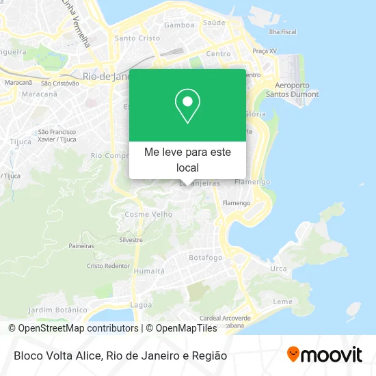Bloco Volta Alice mapa