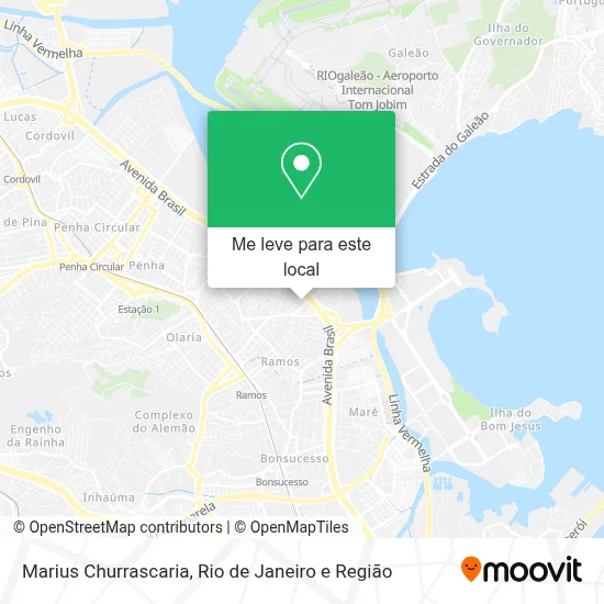 Marius Churrascaria mapa