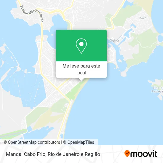 Mandai Cabo Frio mapa