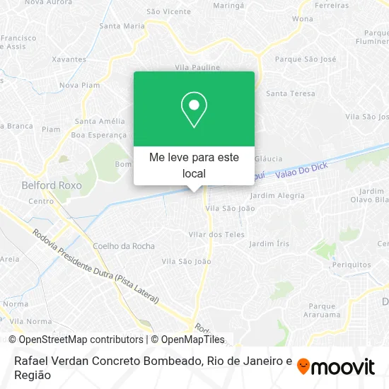 Rafael Verdan Concreto Bombeado mapa